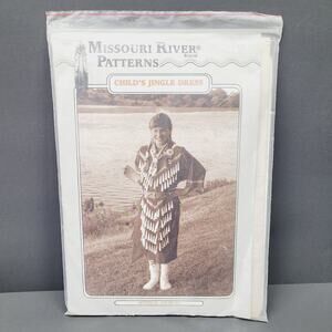 Missouri River Native American Indian Child's Jingle Dress Sewing Pattern S-XL
